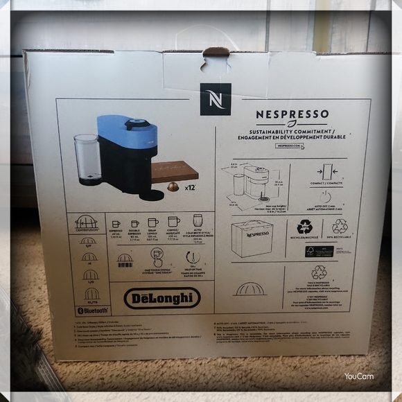 Nespresso Vertuo Pop+ Pacific Blue NEW - Picture 3 of 5